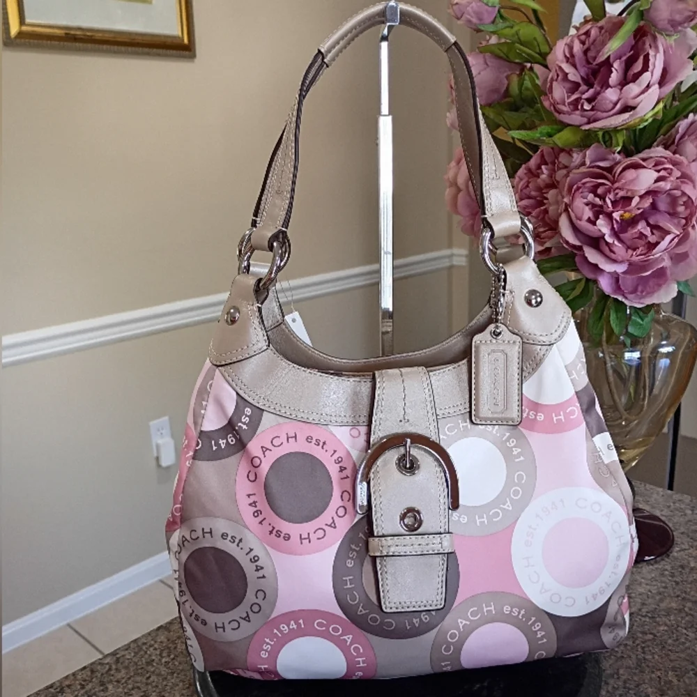 NWT Coach Soho Signature Scarf Print
